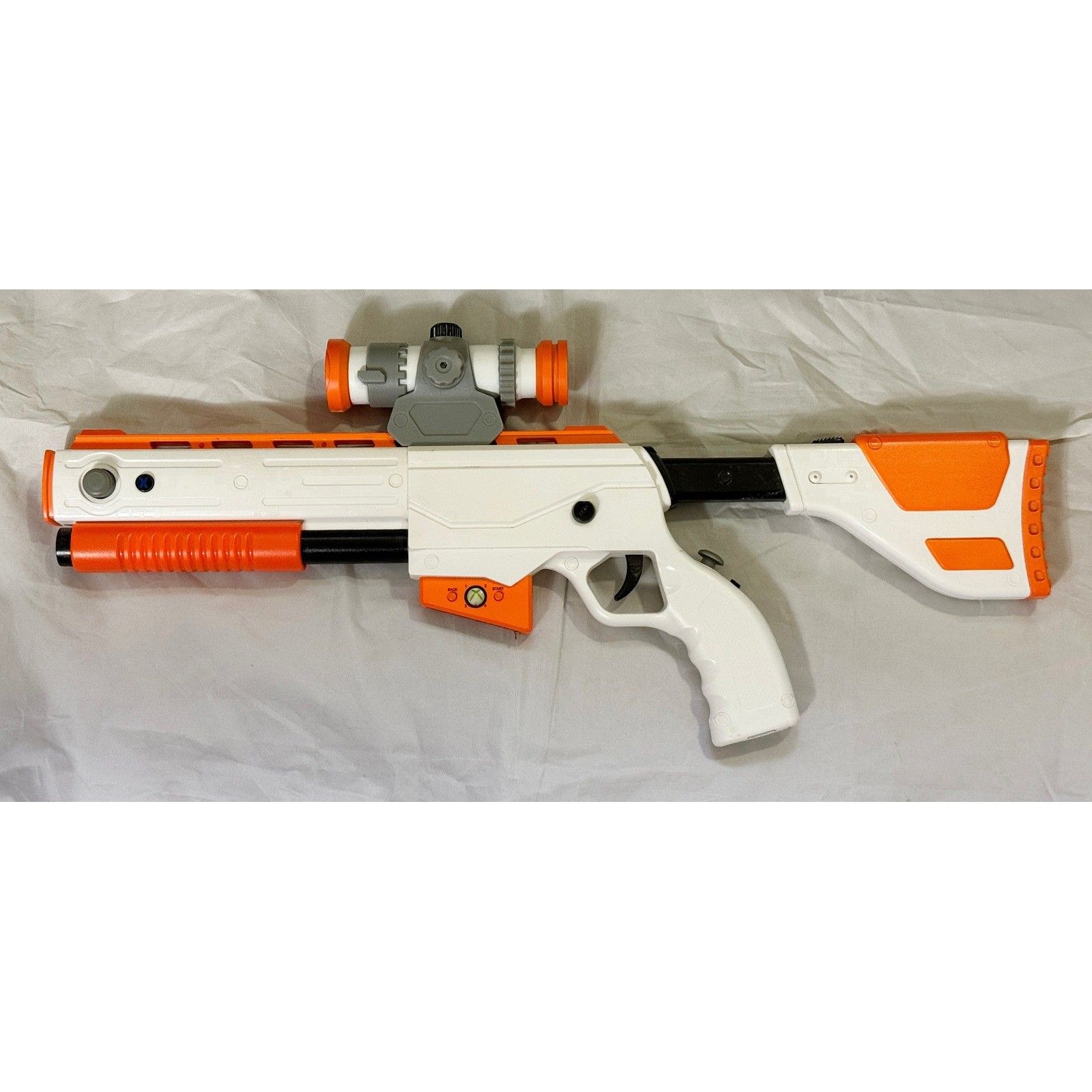 Cabela’s Top Shot Elite Wireless Controller Xbox 360 White Orange Rifle Scope