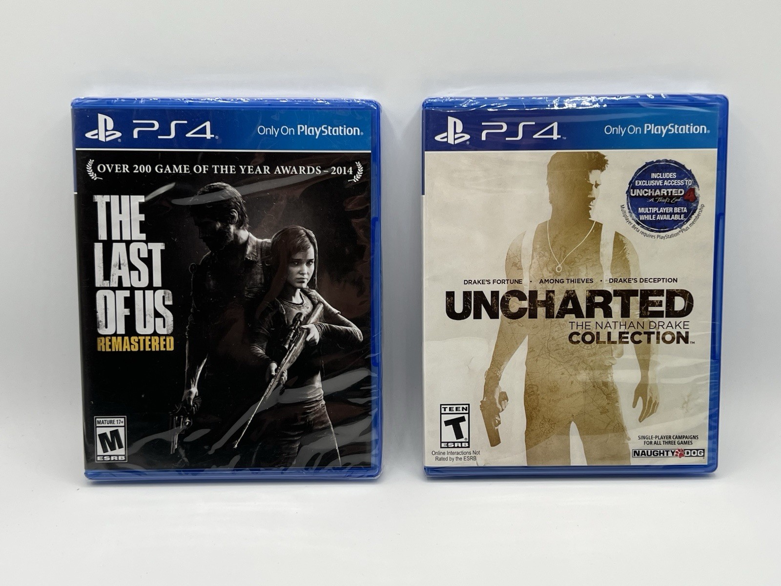 PS4 Sony Lot: NEW Uncharted: Nathan Drake Collection & The Last of Us Remastered