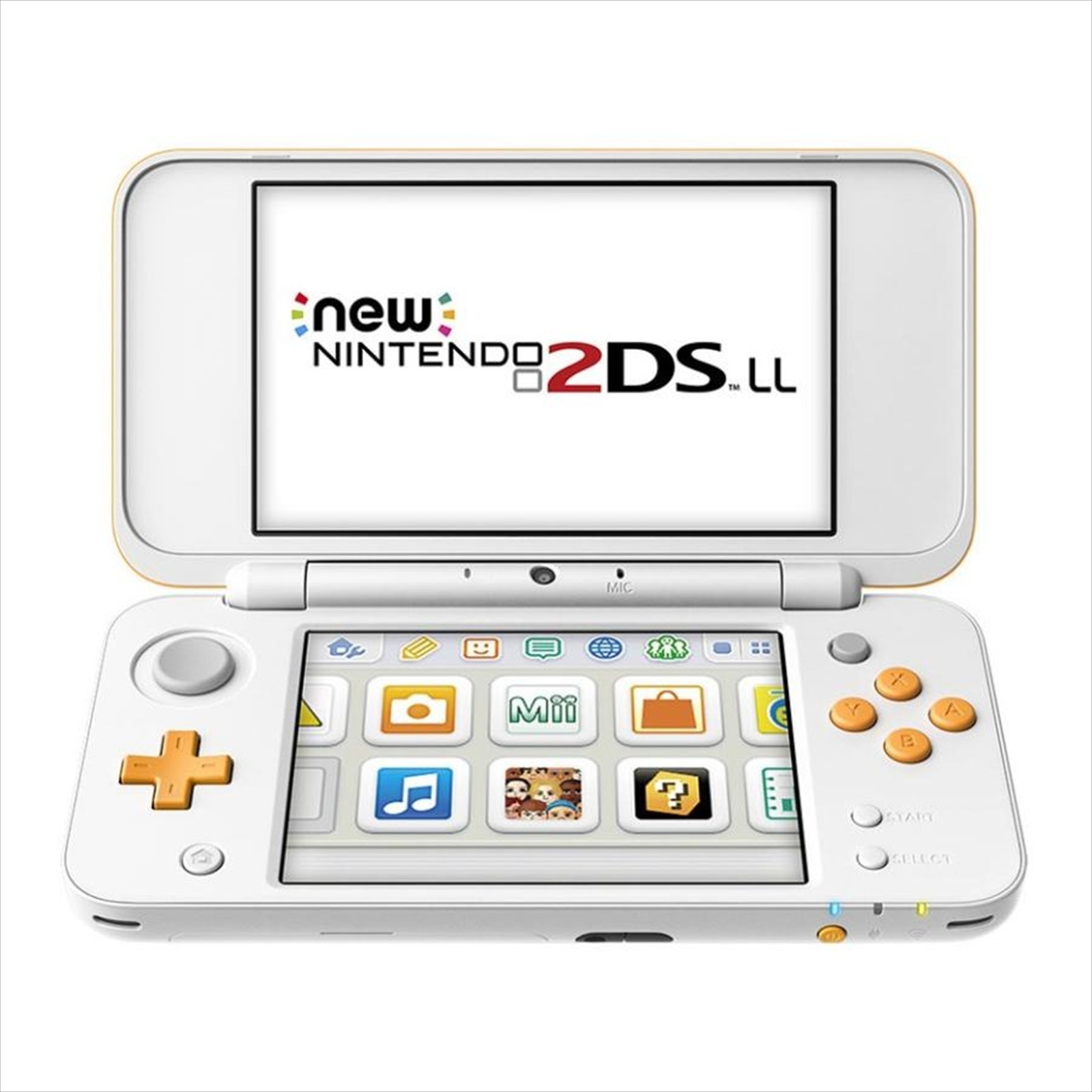 New Nintendo 2DS XL LL White Orange Console System Japan NEW