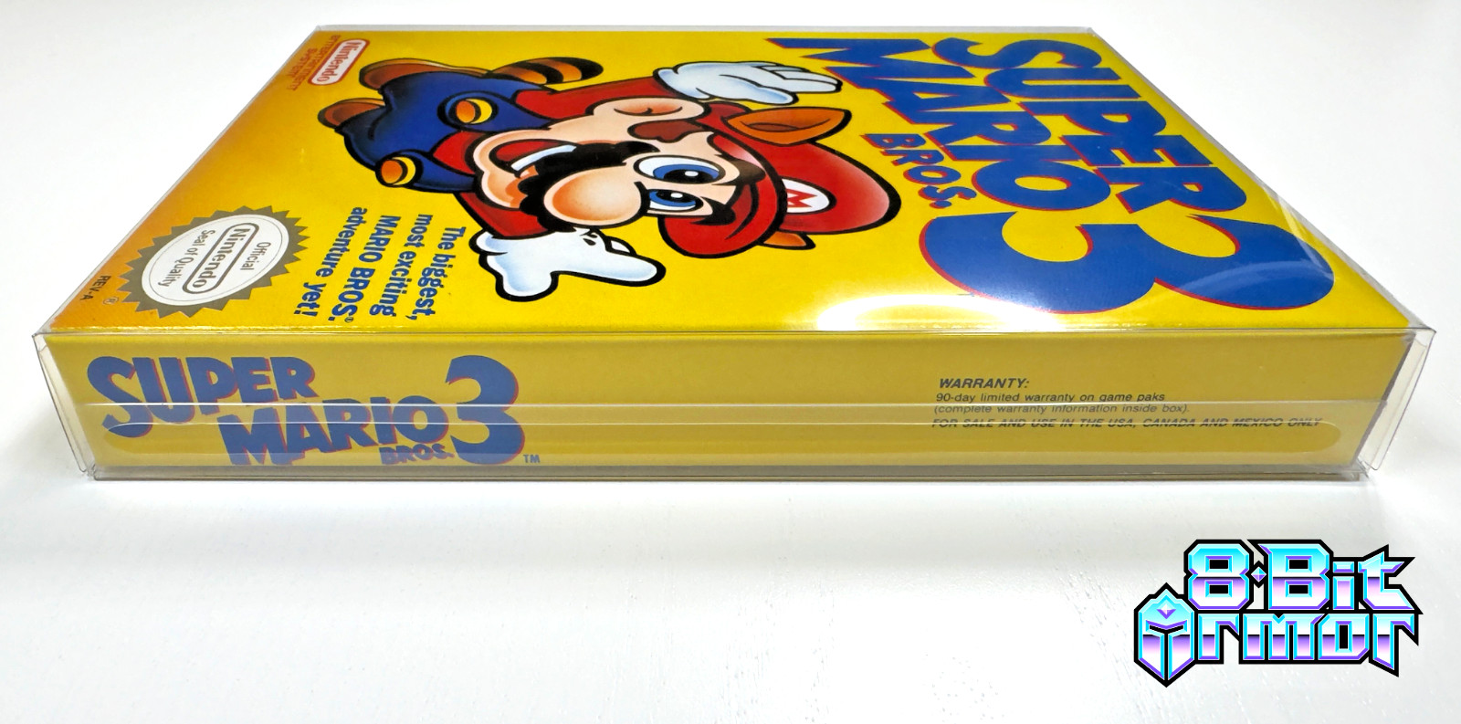 3 Box Protectors for NINTENDO NES Video Game Boxes! Clear Display Cases CIB New