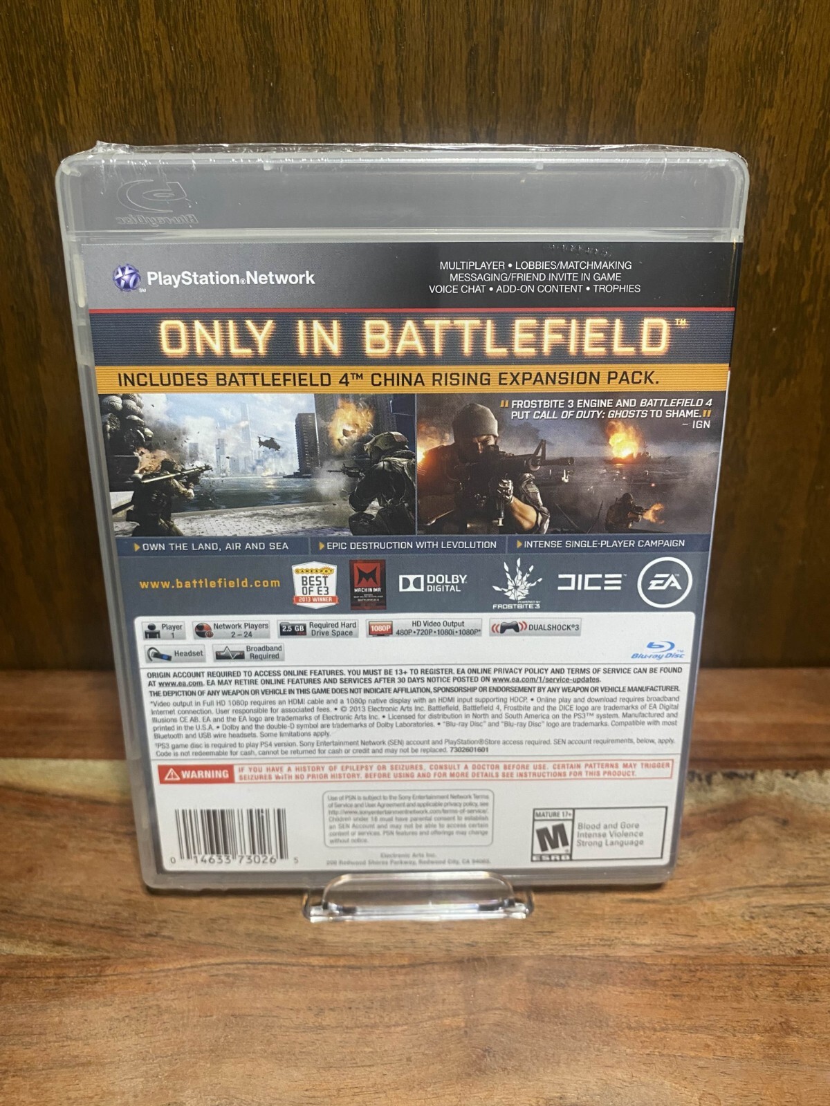 Battlefield 4 Includes China Rising (Sony PlayStation 3, 2013) Brand New SEALED!