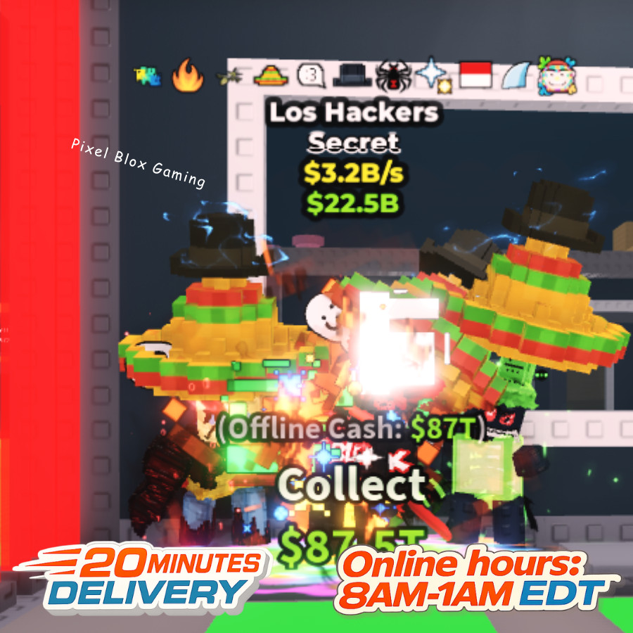 STEAL A BRAINROT 🧠Los Hackers 3.2B/s 11 Traits🧠Cheap+Fast Delivery🚀