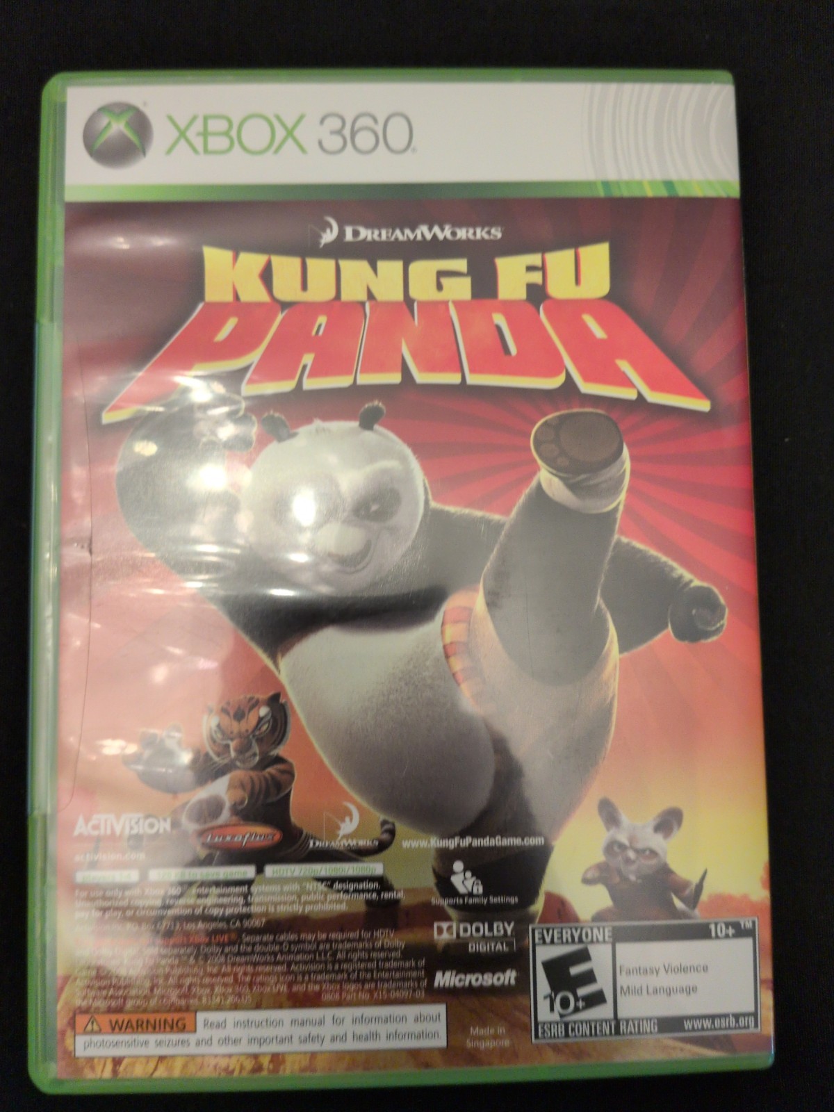 Xbox 360 Lego Indiana Jones the original adventure and Kung Fu Panda combo pack