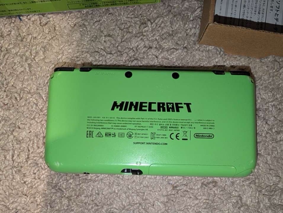 New Nintendo 2ds LL Minecraft Edition Tested Working Read Description