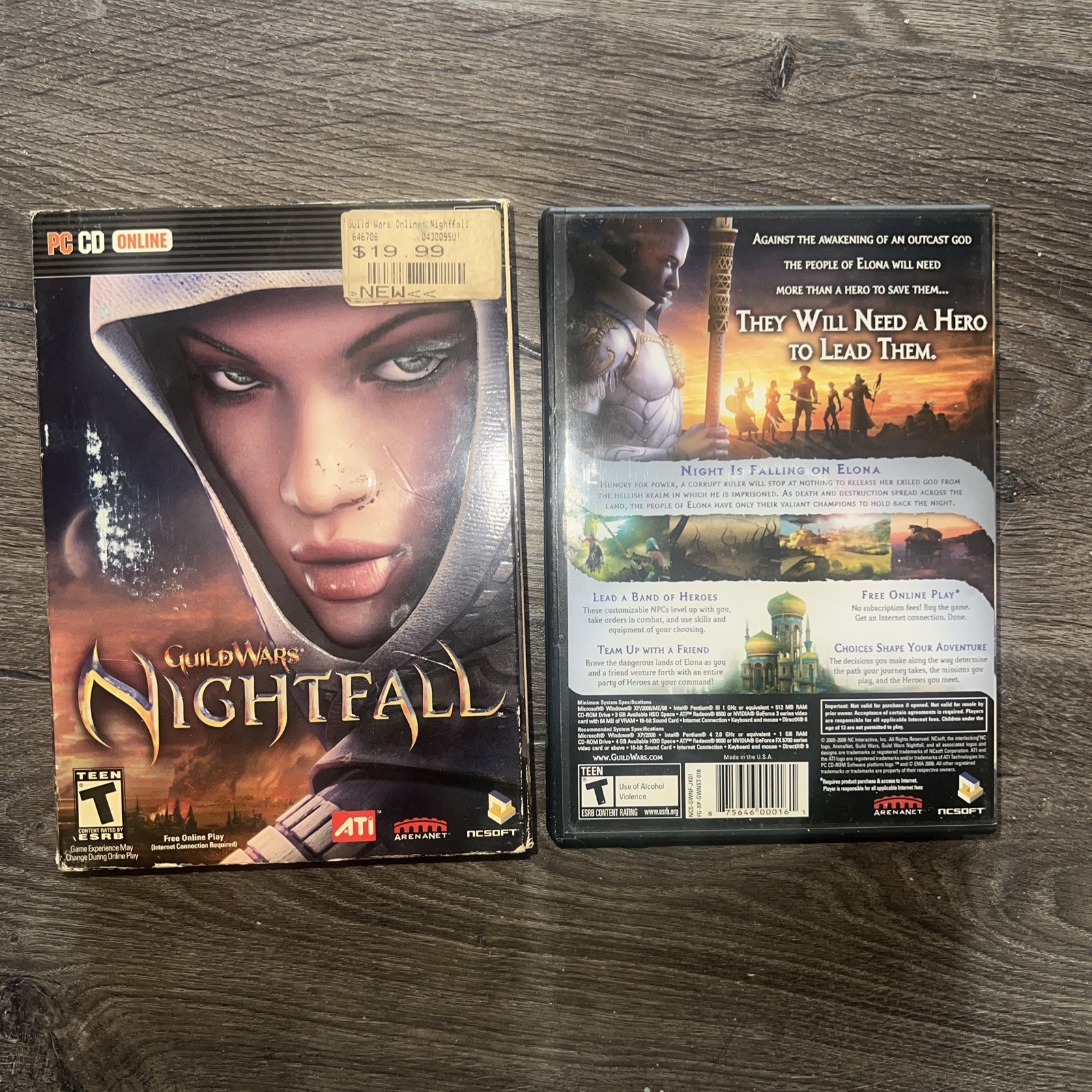 Guild Wars: Nightfall PC CD ROM 2006 Complete Tested