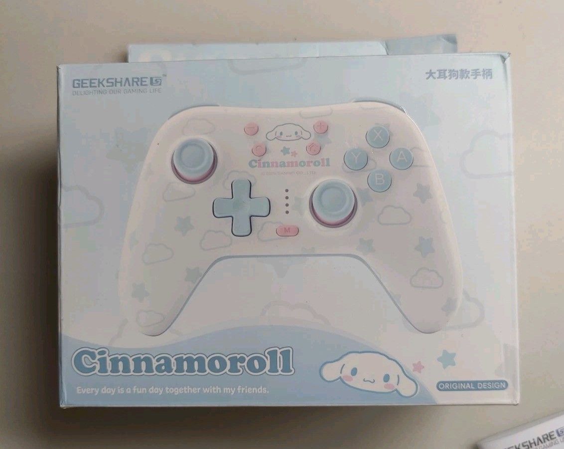 GeekShare Cinnamoroll Hall Effect Wireless Controller for Switch/PC/iOS/Android