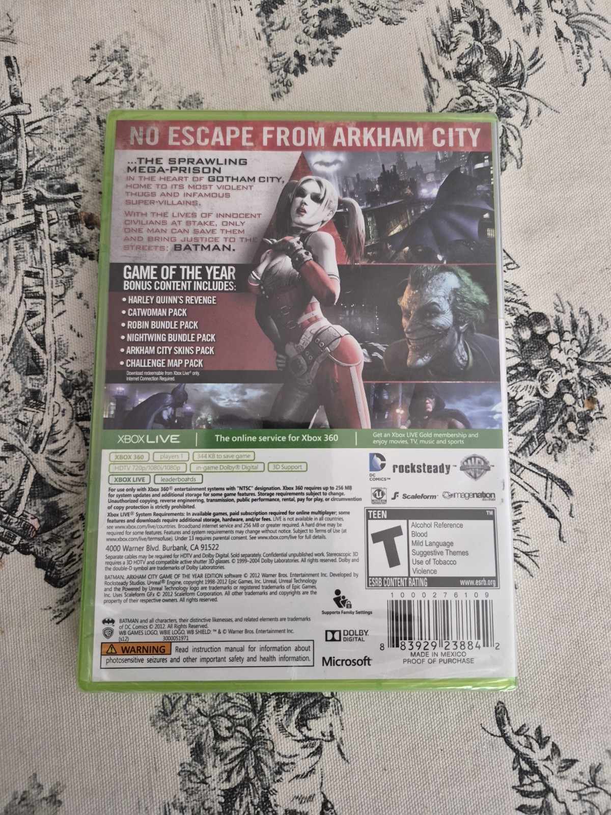 Batman Arkham City Game of the Year Edition Xbox 360 Brand New Sealed
