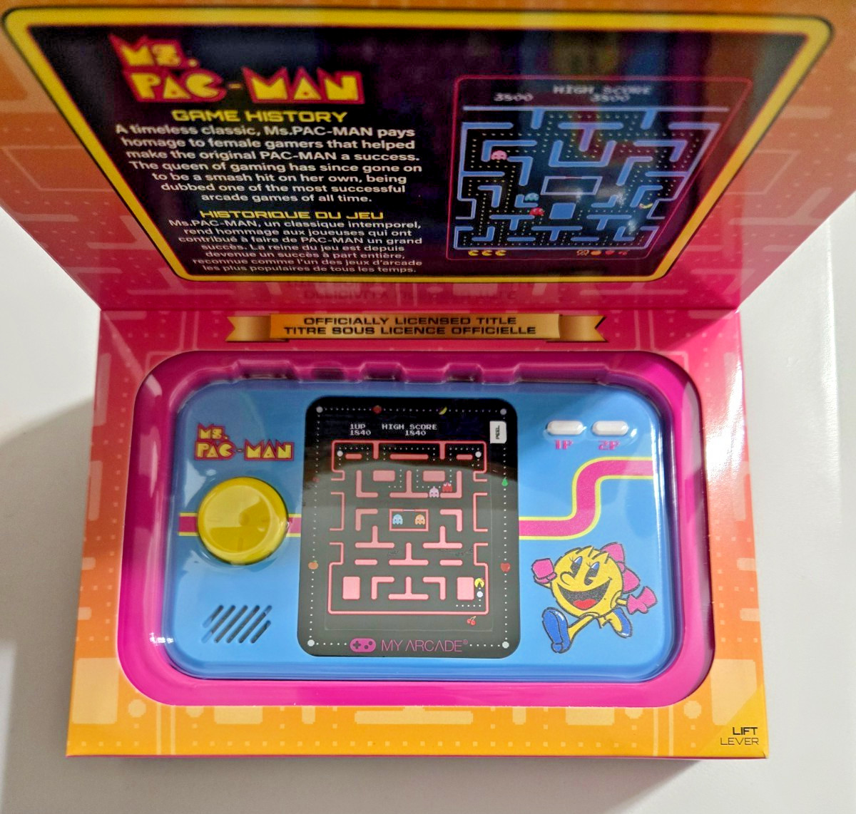 My Arcade MS. PAC-MAN Pocket Player Pro Handheld Portable Gaming Syst DGUNL-7010