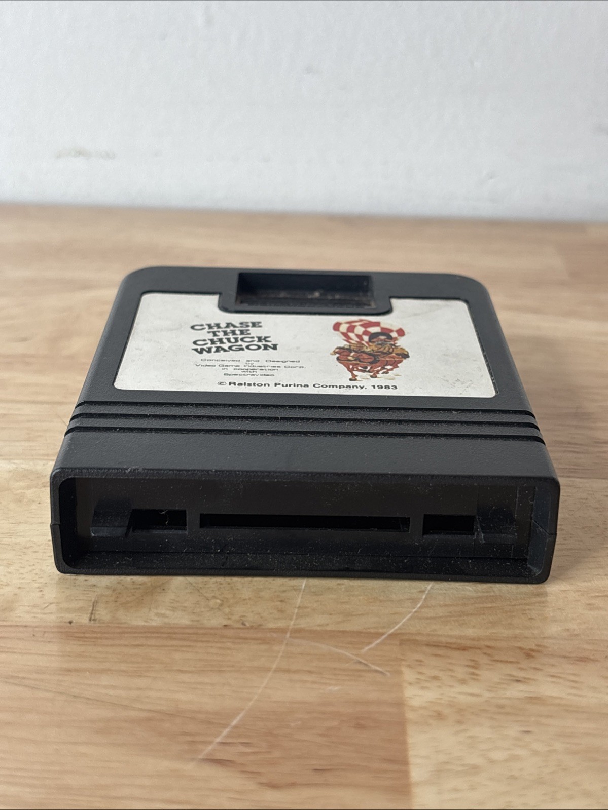 Super Rare CHASE THE CHUCKWAGON Atari 2600 Game Cartridge 1983 Ralston Purina