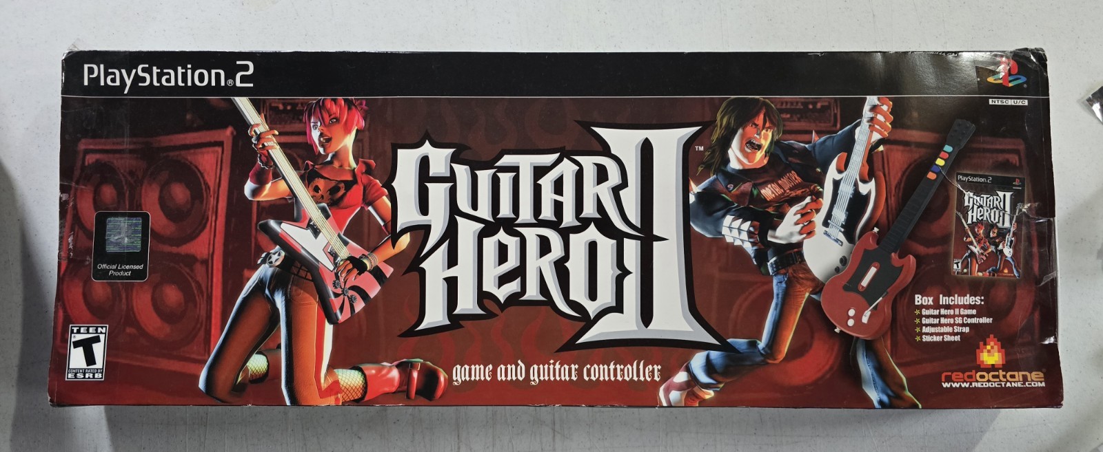 PS2 Guitar Hero, Guitar Controller And “On Tour” Controller Combo (No Game)