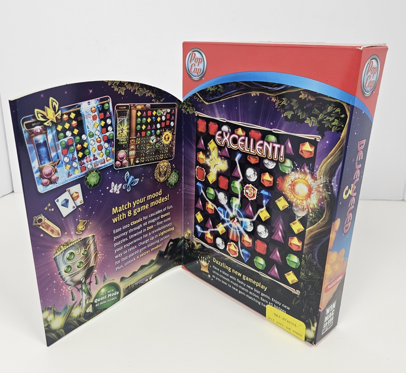 Bejeweled 3 (Windows/Mac, 2010) Pop Cap PC CD-ROM Puzzle Game (NEW-OPEN BOX)
