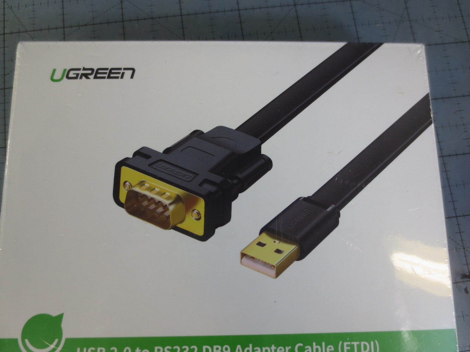 Ugreen 20206 Up to 1Mbps USB 2.0 to RS232 DB9 Adapter Cable, Black “M3C”