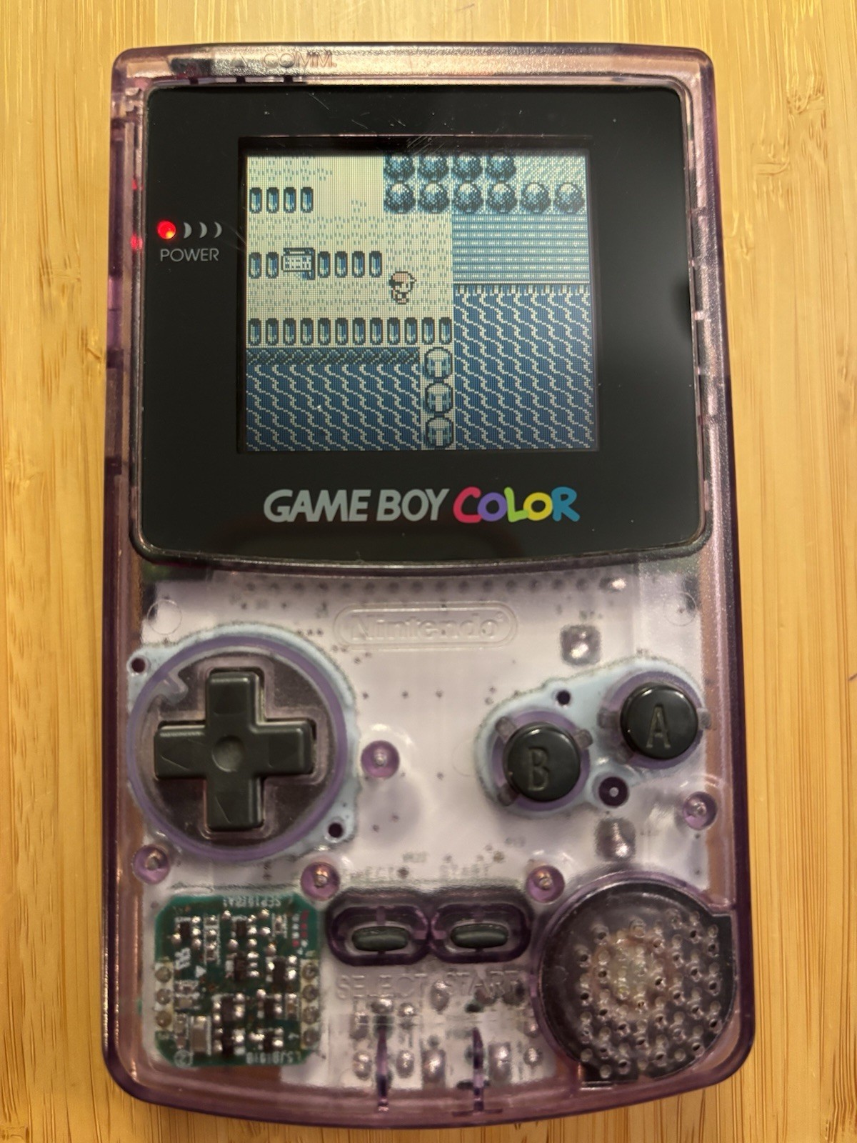 Nintendo Game Boy Color CGB-001 Atomic Purple Clear NTSC-U/C Color Screen