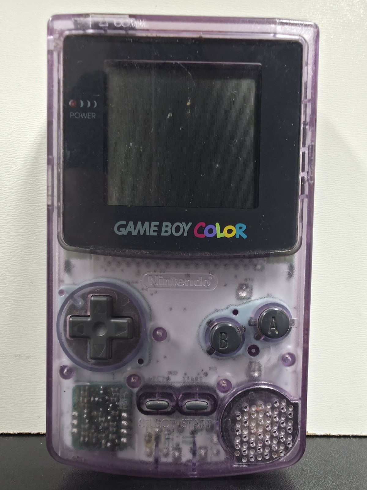 Nintendo Gameboy Color Atomic Translucent Purple Console CGB-001 USED/FOR PARTS