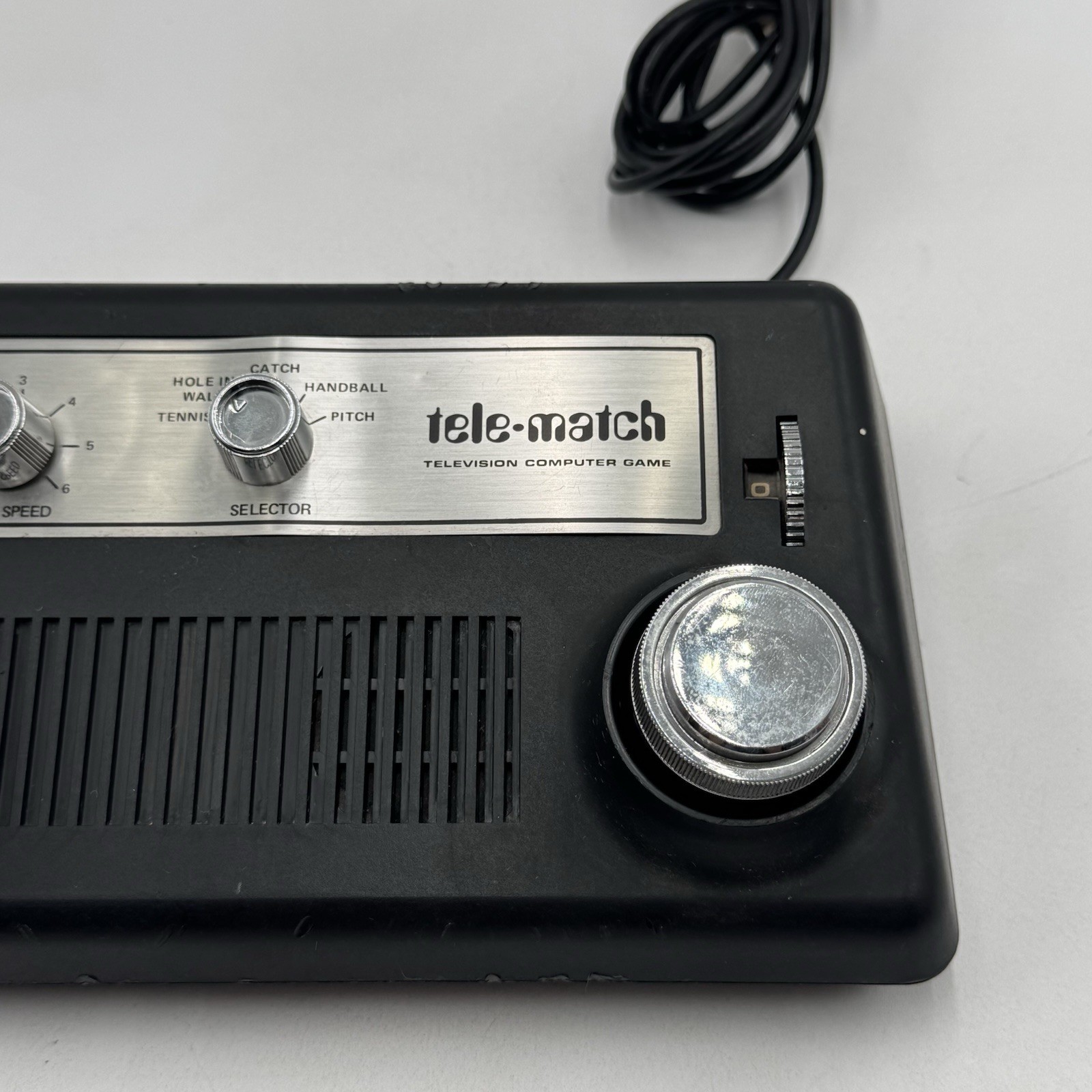 TELE MATCH 1975 Electronic Tabletop TV Pong System Console Game *untested 3300R