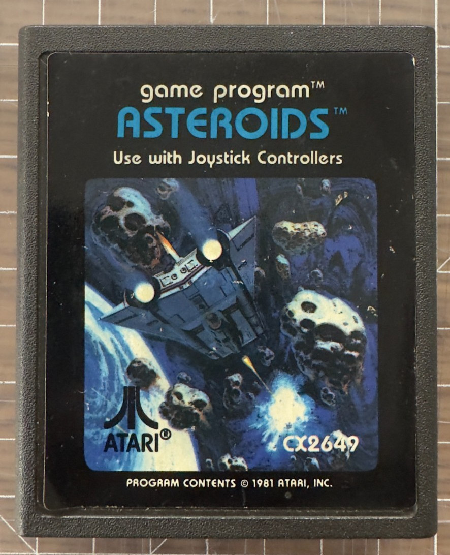1981 Asteroids Game Cartridge for Atari 2600 CX2649 Tested (Cartridge Only)