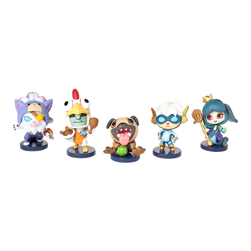 LOL League of Legends April Fools Team Minis Figure Set New Auth Card Retired