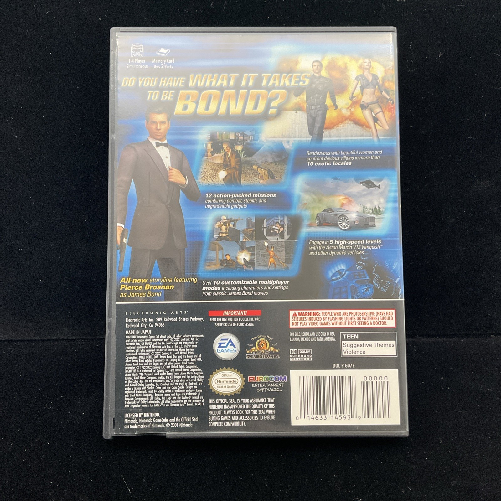 007: NightFire (GameCube) Tested & CIB Clean 1 YR Warranty Refurbished Mint