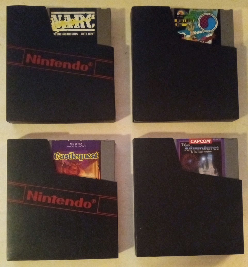NES Lot of 4 Games. Narc-Castle Quest-T & C Surf-Disney Adventures-W/ Sleeves