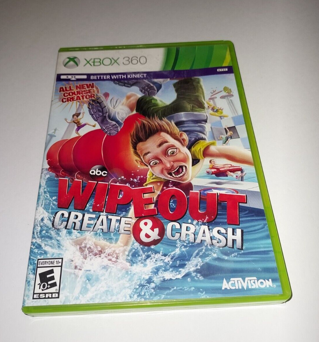 WIPEOUT Create & Crash XBOX 360 Game ACTIVISION Better with KINECT ABC TV