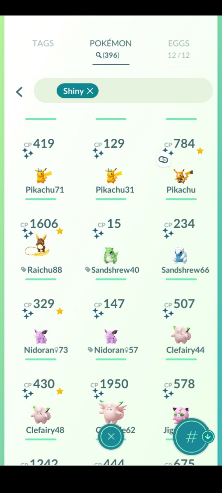 Regionals and some rare shinys price varies depending on the pokemon selected.