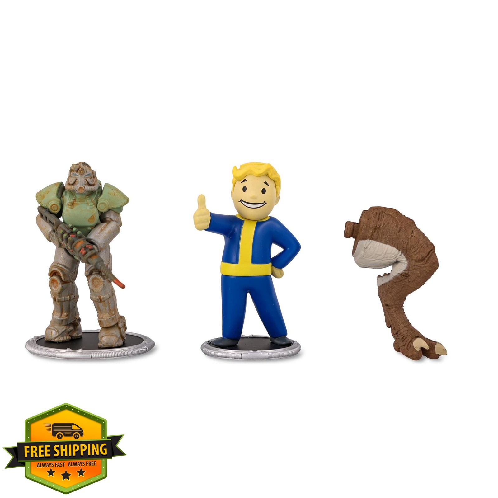 Toynk Fallout T-51 Power Armor and Vault Boy (Classic) 3-Inch Mini Figure Set…