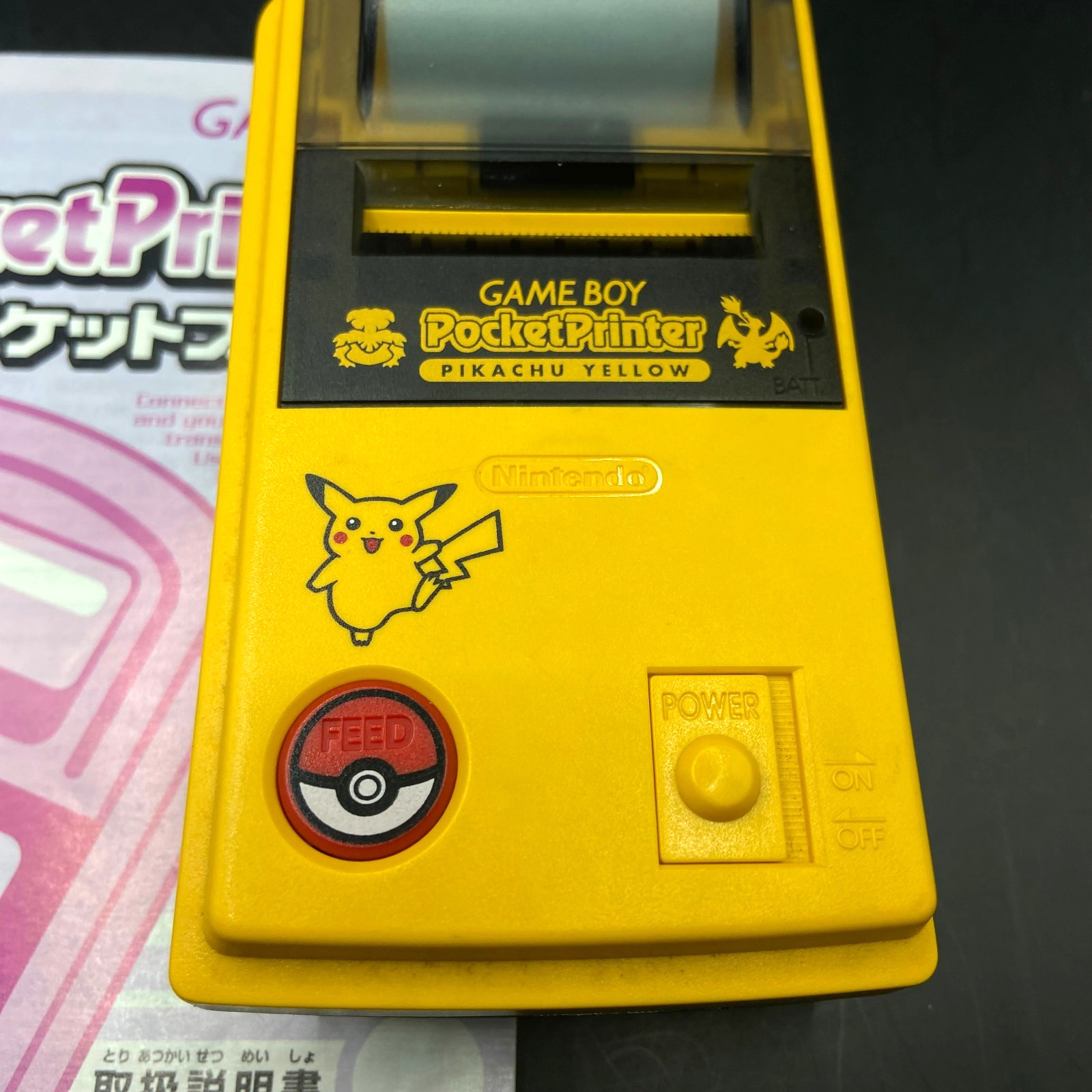 Nintendo Game Boy Pocket Printer Pikachu Yellow MGB-007 – Tested
