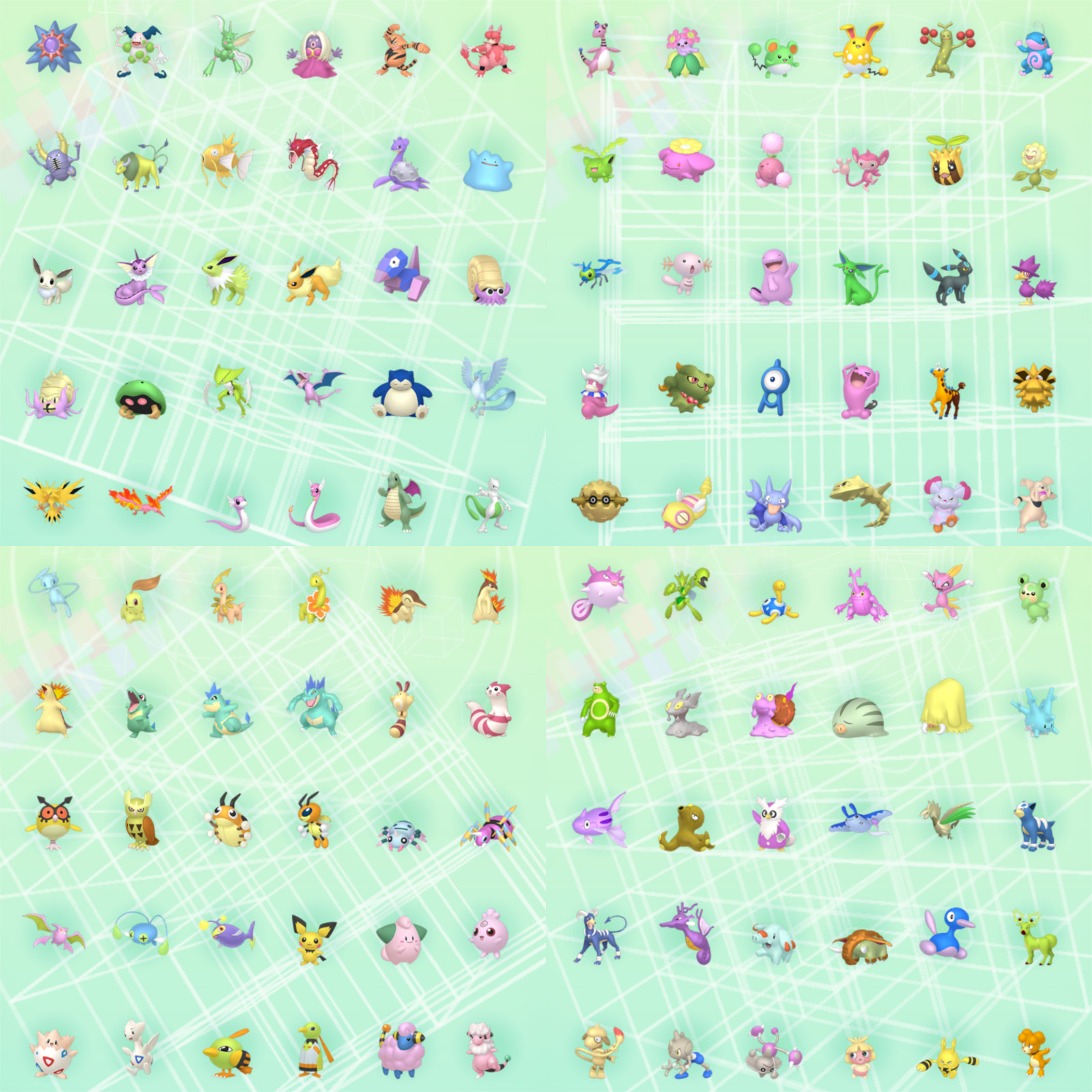 Pokemon HOME Gen 1-7 2404 Pokemon Normal + Shiny + Living Dex Event Complete