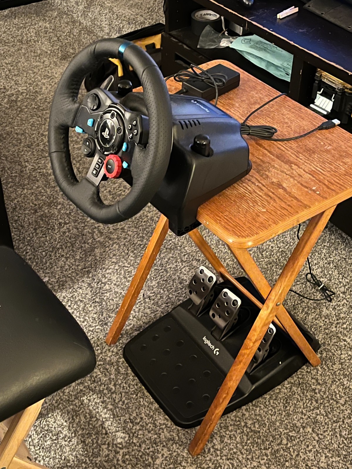 NEW – Logitech G29 Driving Force Racing Wheel – Playstation 3/4/5/PC (Open Box)