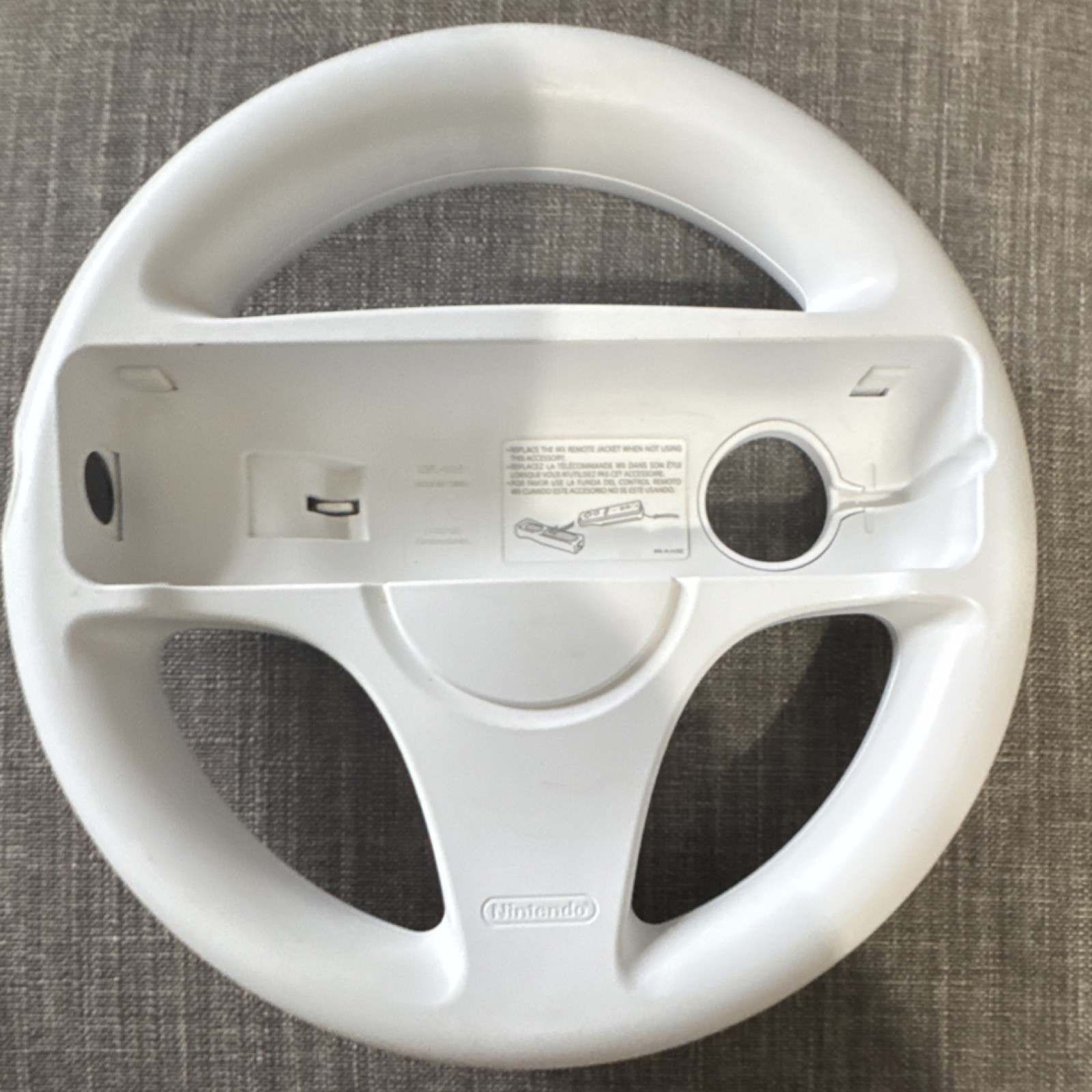 Nintendo Wii Wheel RVL-024 Steering Accessories Lot of 3 White & Black