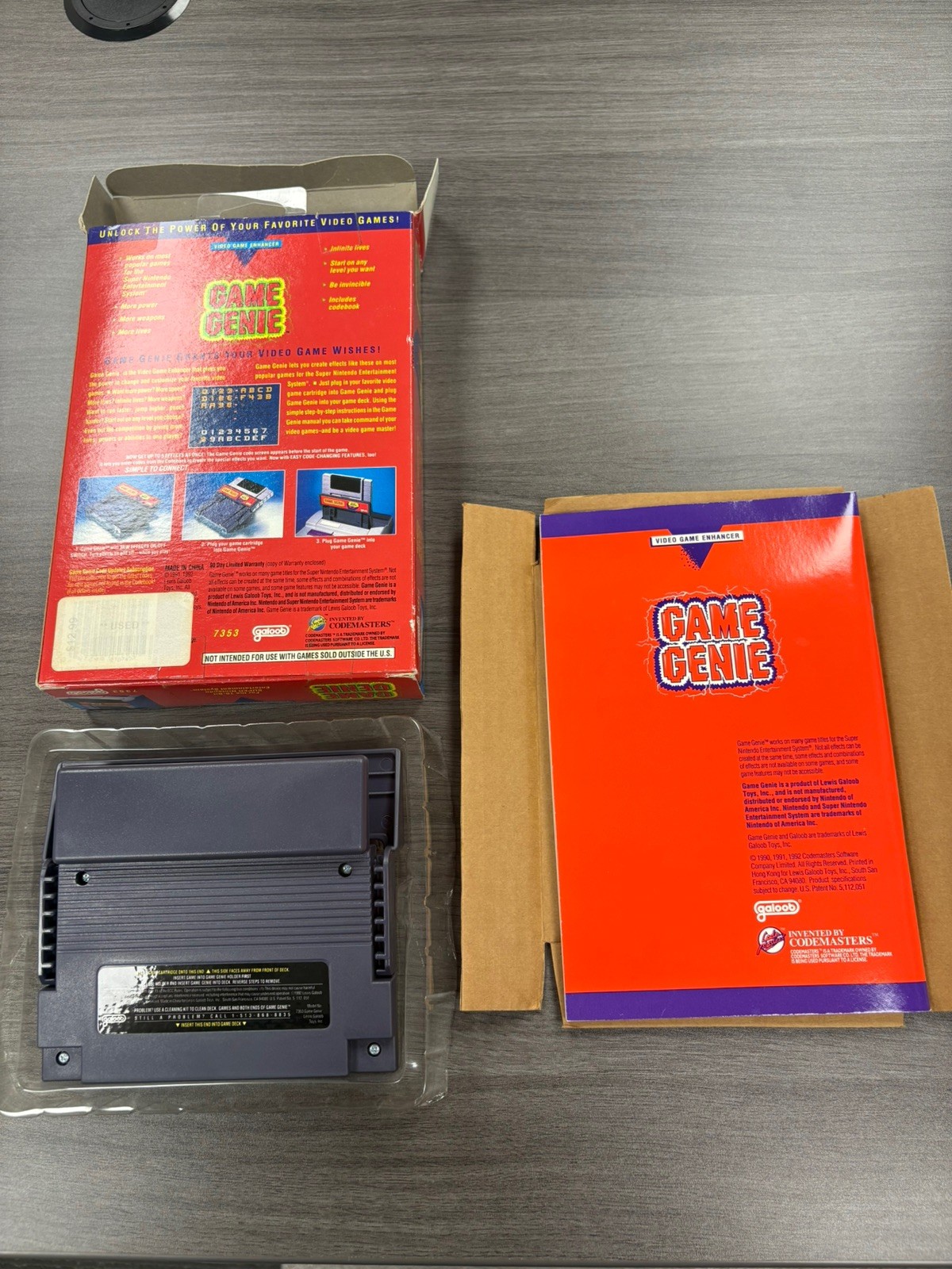 Game Genie SNES Super Nintendo 16-Bit Complete in Box w/ Manual