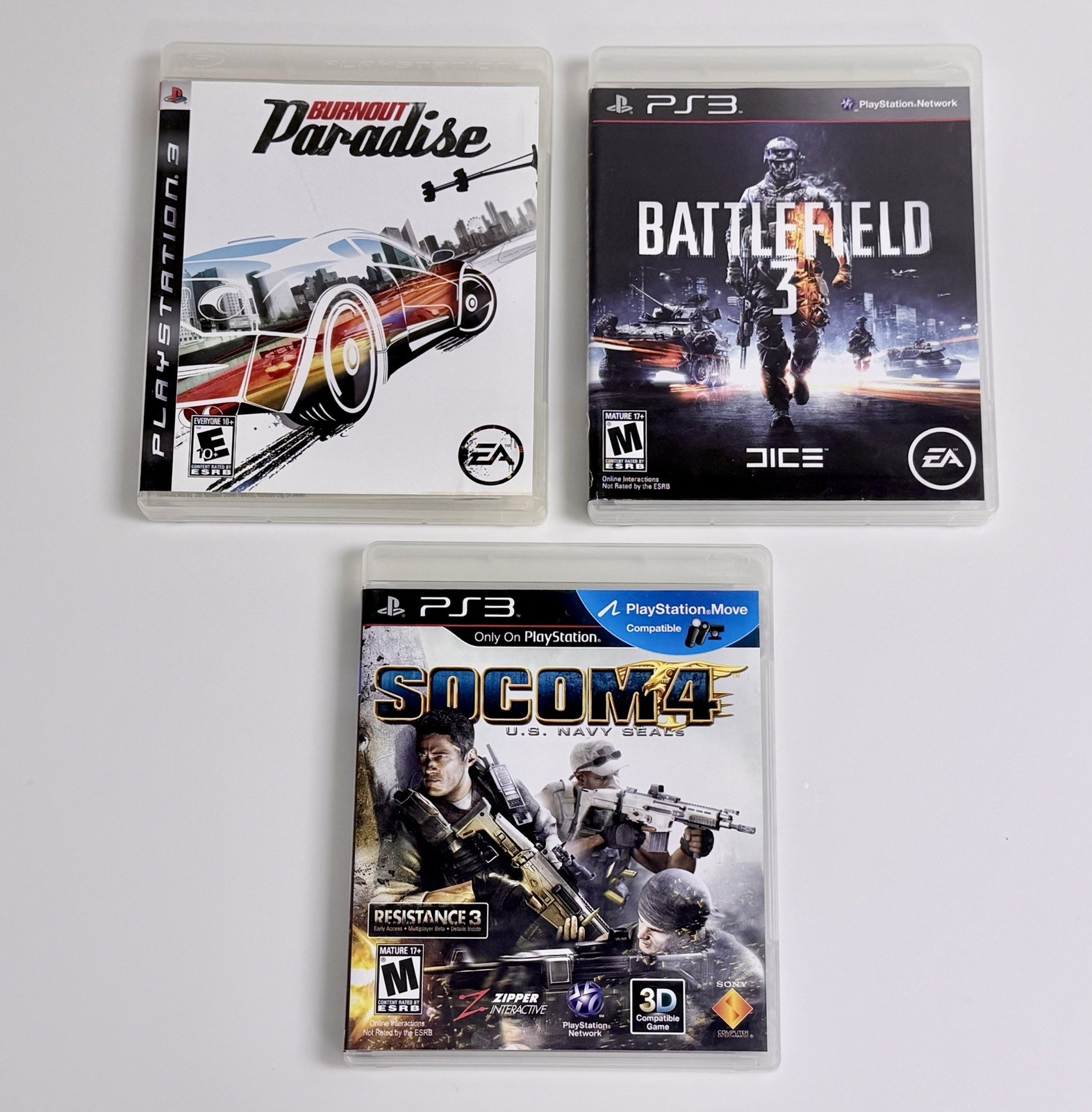 Sony PlayStation 3 PS3 7 Game Lot w/Cases: South Park, Sims 3, BF3 + More!