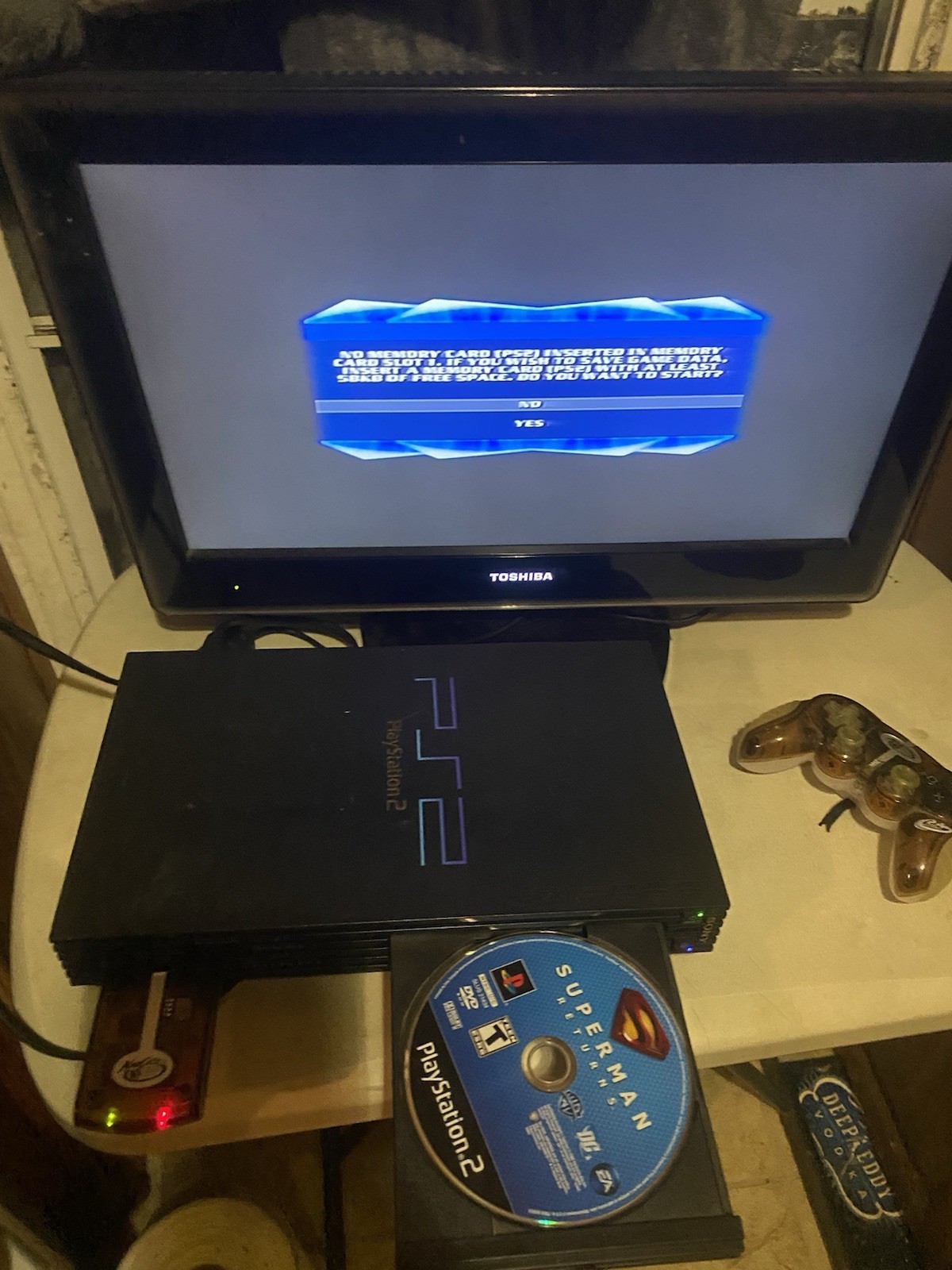 Sony PlayStation 2 PS2 Fat Console with Memory Card & Controller