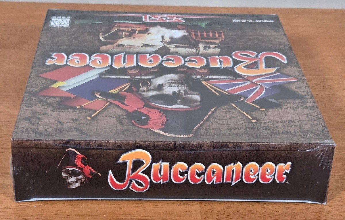 New Sealed Buccaneer SSI Windows PC Big Box Game Strategic Simulations Complete