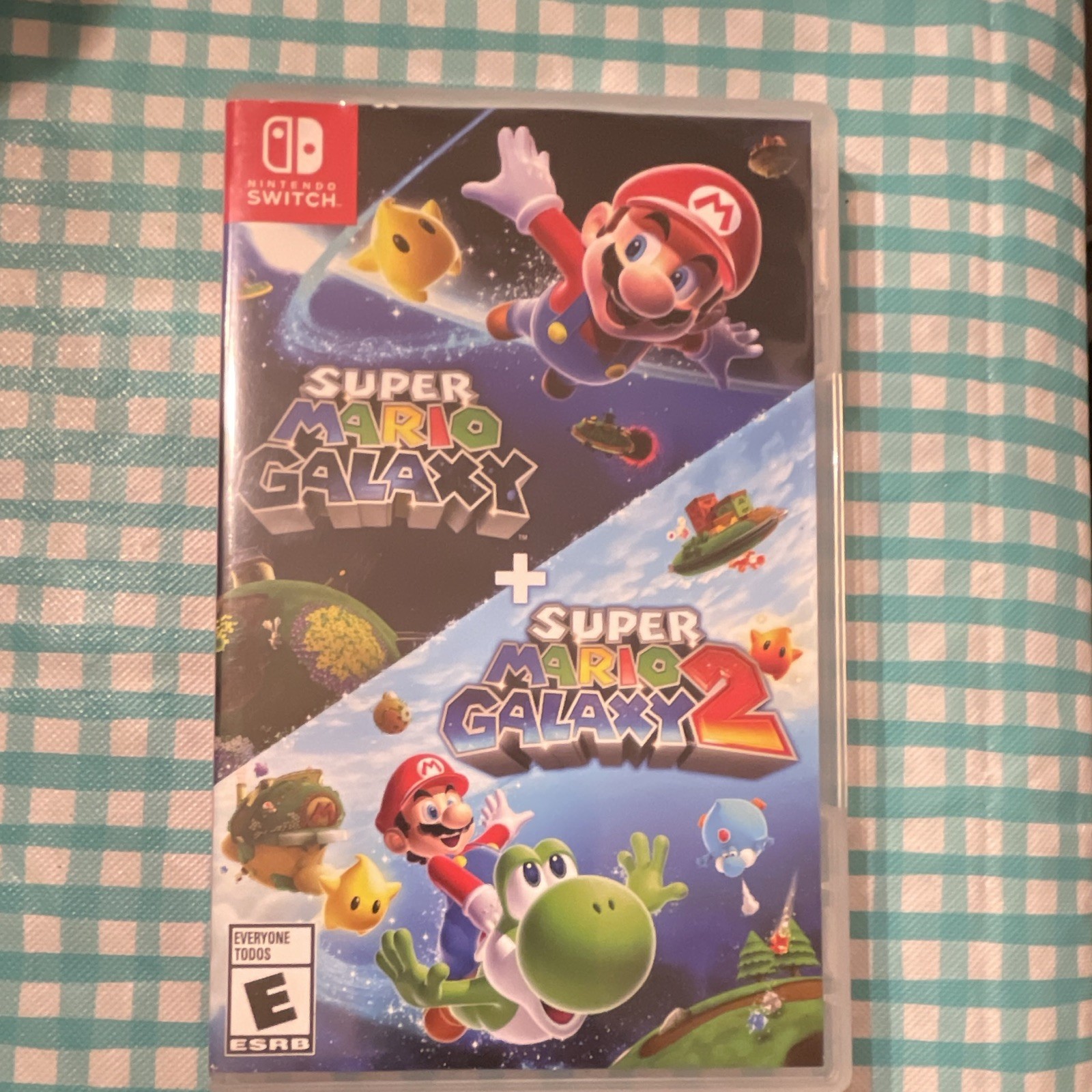 Nintendo Super Mario Galaxy + Galaxy 2 Switch w/ Case & Manual, E, NTSC-U/C