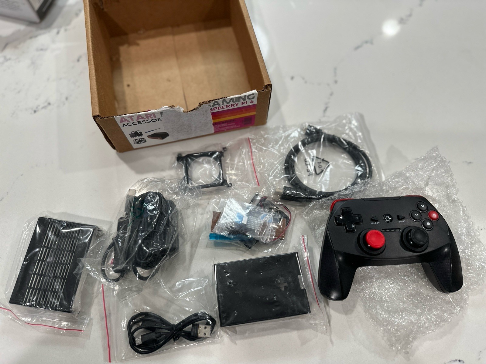 Micro Center Atari Retro Gaming Accessory Kit for Raspberry Pi 4 – Wireless RF