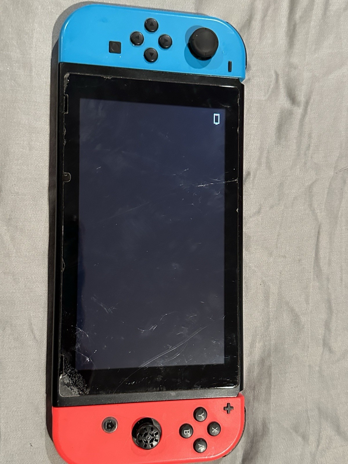 Nintendo Switch Console Handheld Mode Blue Red Joy-Con USB-C Headphone Jack