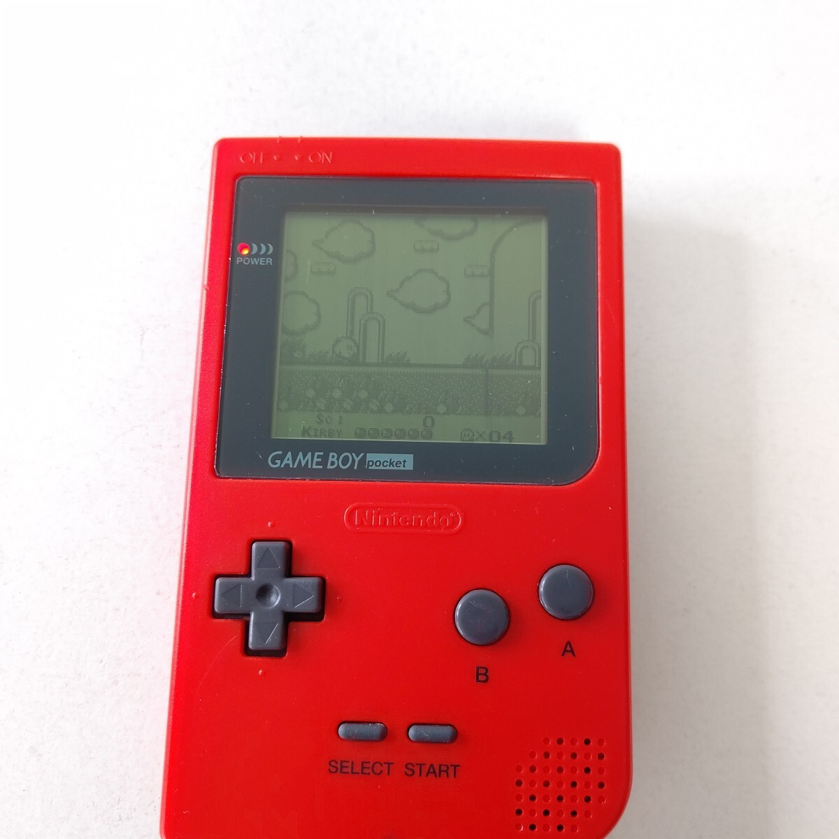 Nintendo Game Boy Pocket Handheld Console All Buttons Checked Red MGB-001