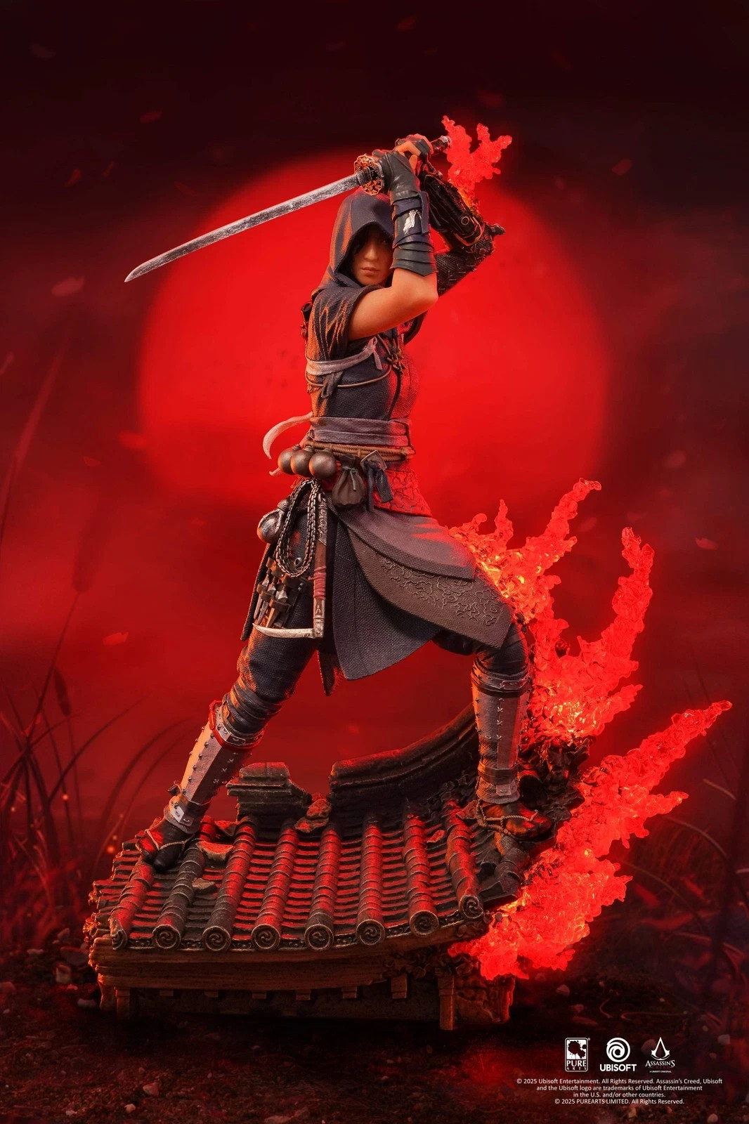 PUREARTS Assassin’s Creed Shadows Animus Naoe Statue Figure Lights Up Brand NEW