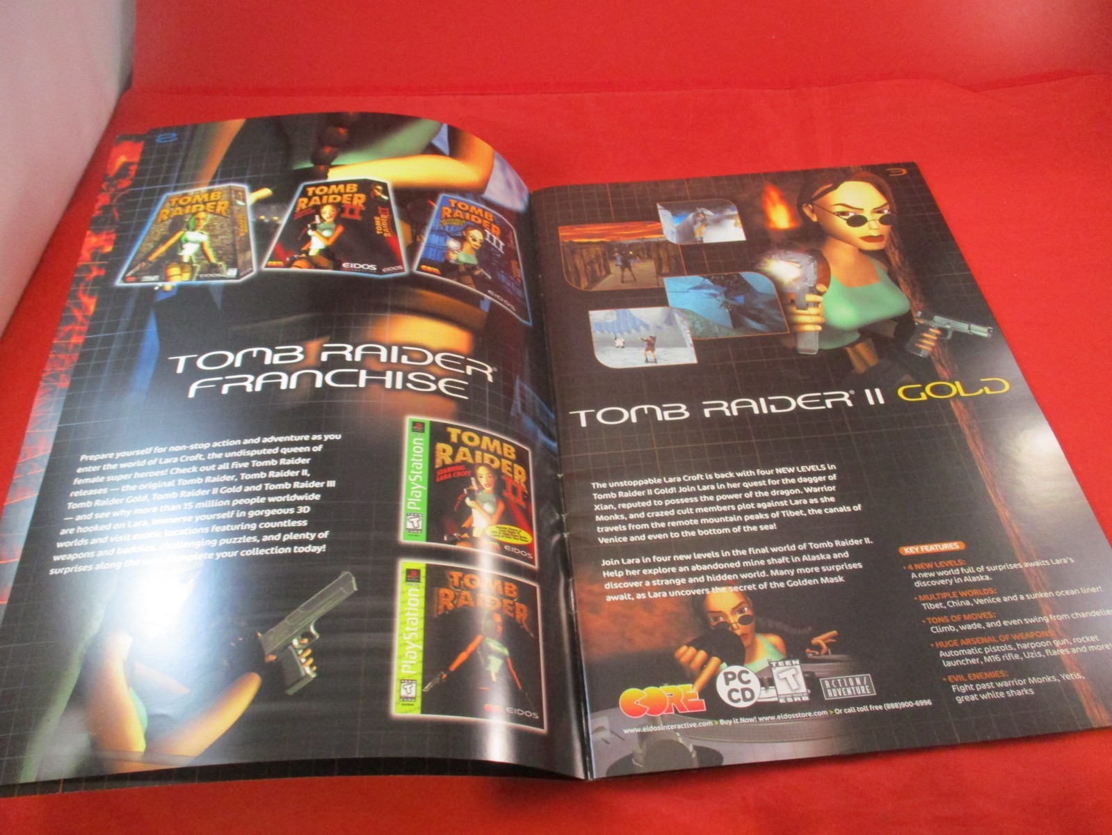Eidos Interactive 1999 Product Catalog Tomb Raider Gex 3 Braveheart Daikatana