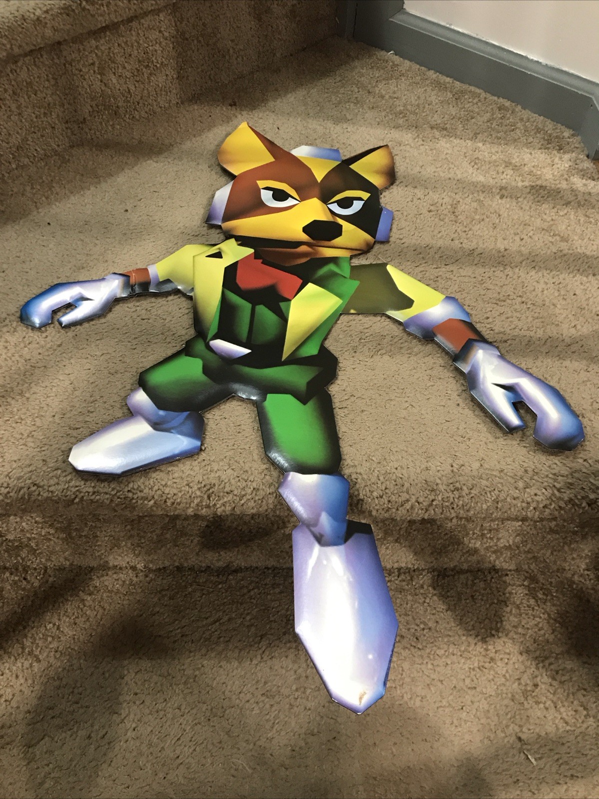 Nintendo 64 Star fox Starfox N64 Cut Out Standee Store Display Launch Promo