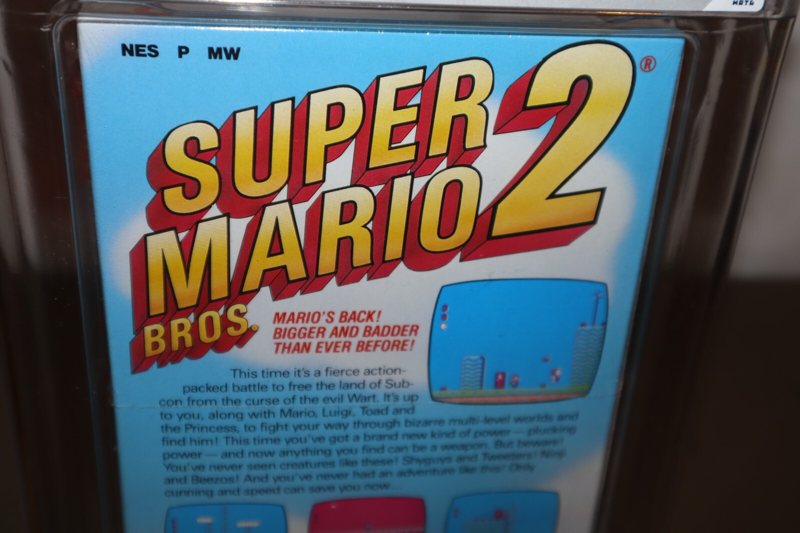 WATA 9.6 – A++ SEALED – Super Mario Bros. 2 – Japan Oval SOQ R – NES Nintendo