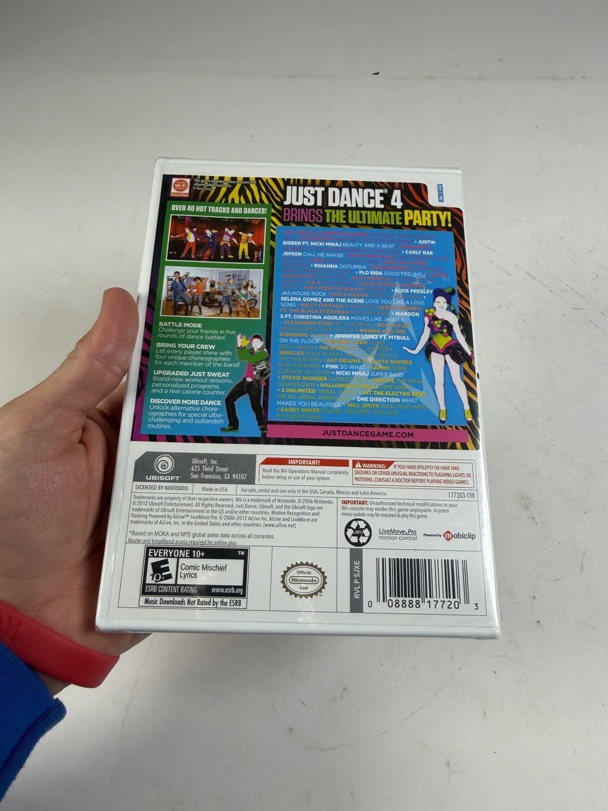 Just Dance 4 (Nintendo Wii, 2012) New, Sealed