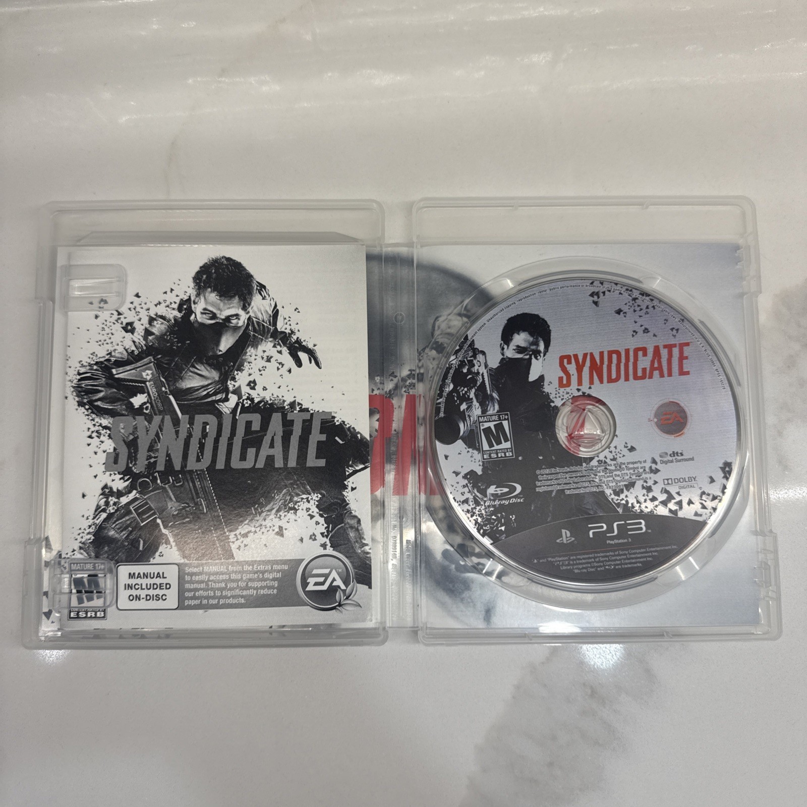 Syndicate PS3 (Sony PlayStation 3, 2012) W/Manual CIB Tested Works Fast Shipping
