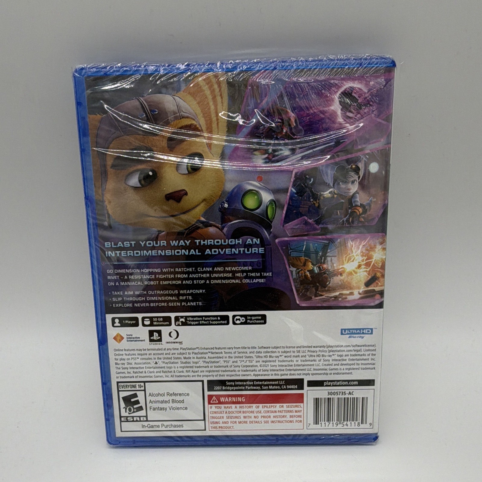 Ratchet & Clank: Rift Apart PS5 E10+ Action/Adventure NTSC-U/C 2021