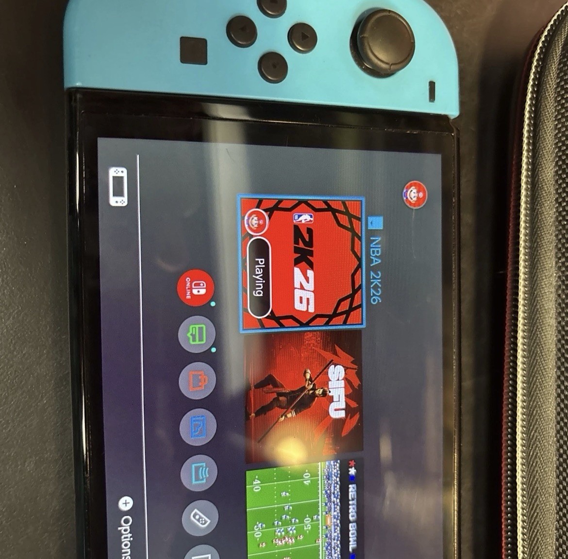 Nintendo – Switch OLED Console with Blue & Red Joycons Works Perfect!