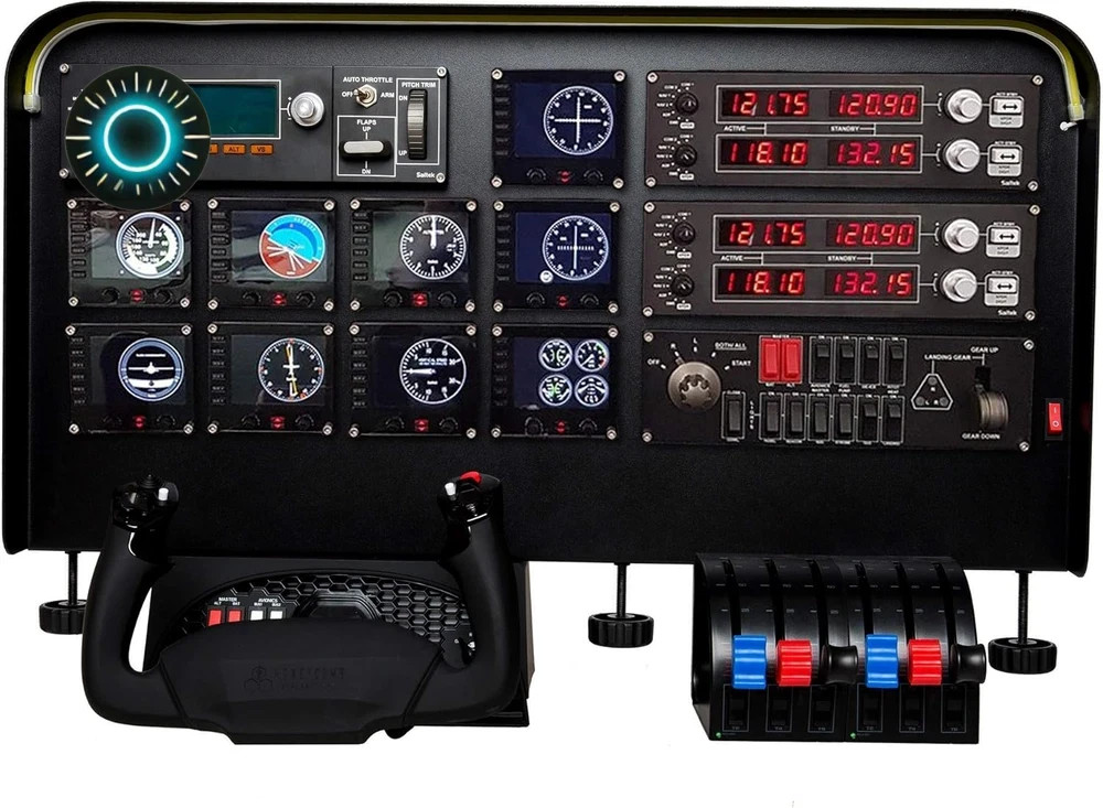 Complete Flight Simulator Cockpit – Compatible with Logitech Saitek Honeycomb