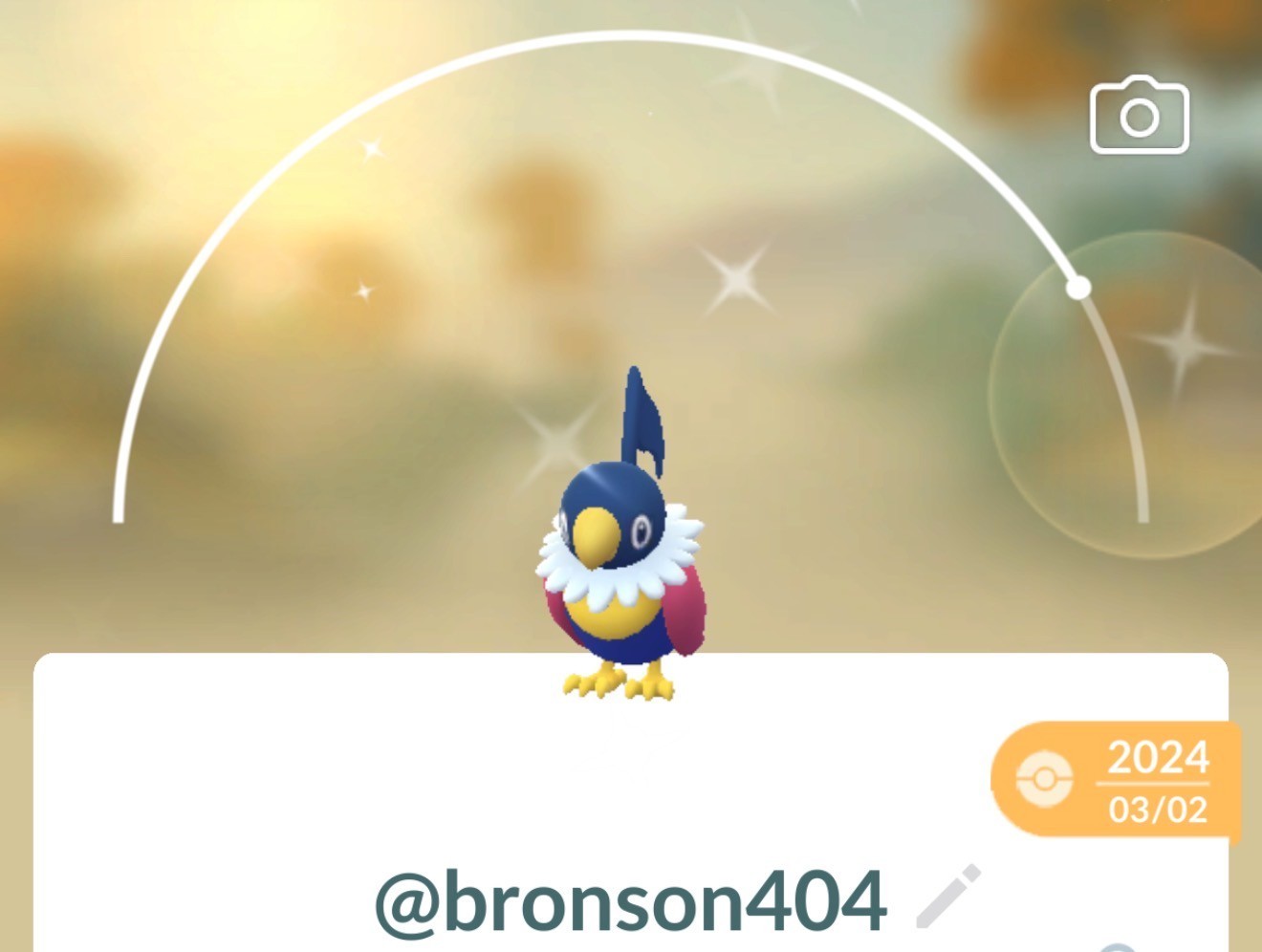 Pokemon Shiny Chatot TR–ADE G0 Unregistered