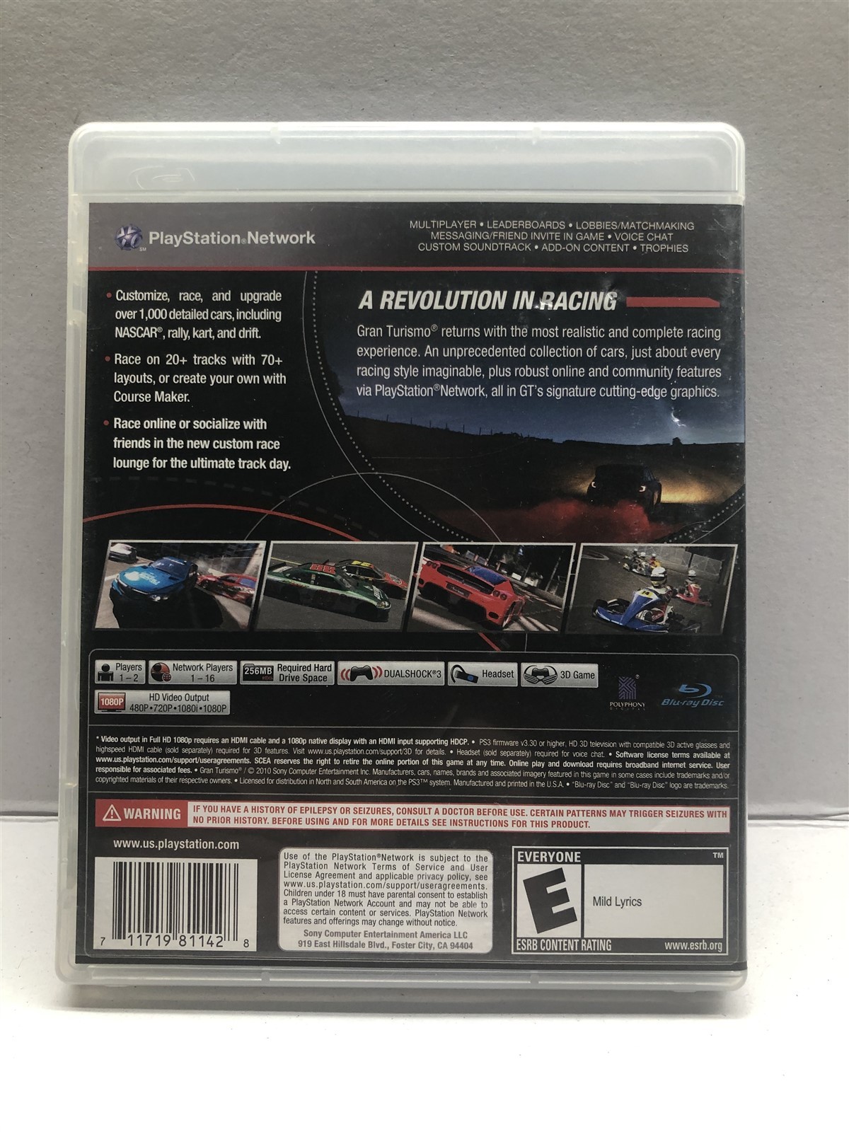 Gran Turismo 5 – PlayStation 3 PS3 – Complete Black Label – Tested Working