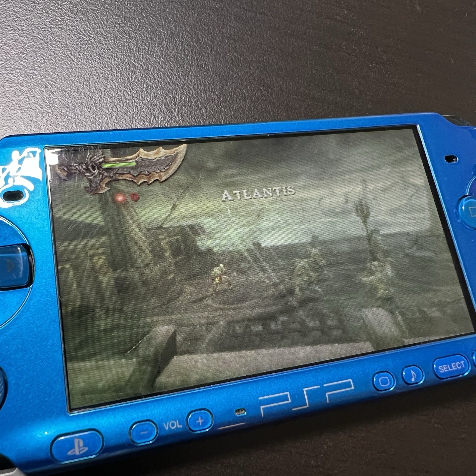 Sony PlayStation Portable PSP 3001 Handheld Console Gaming System Blue W/Charger